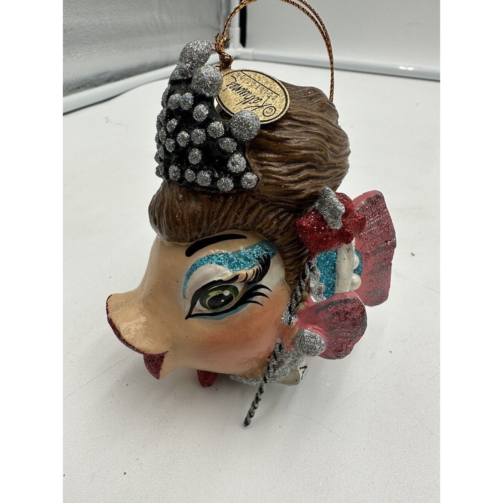 KATHERINE'S COLLECTION KISSING FISH ORNAMENT QUEEN OF THE SEVEN SEAS